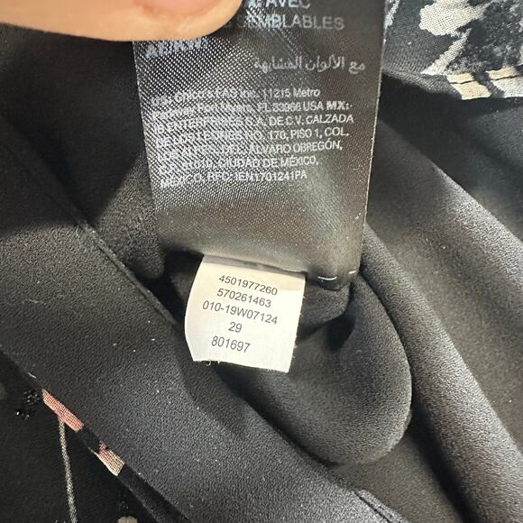 WHBM‎ Medium One Shoulder Blouse Whimsigoth Floral Purple Black Moody Midnight - Picture 7 of 9